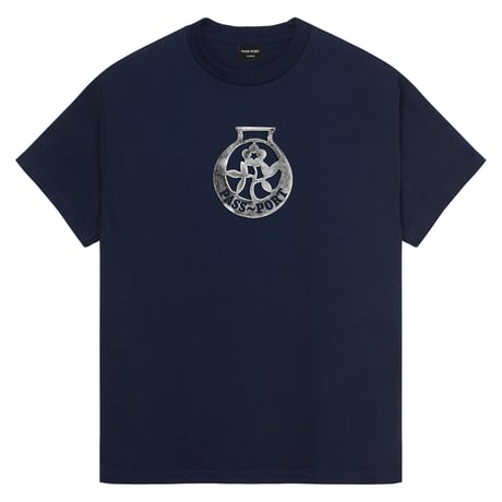 Pass~Port Brass Tee - Navy
