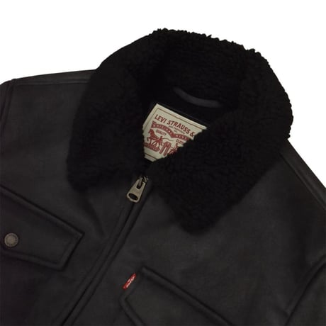 Levi's Zip Trucker Faux Jacket - Black