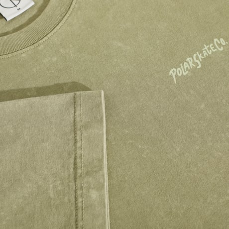 Polar Skate Co. Acid Tee | Surf Logo - Light Green