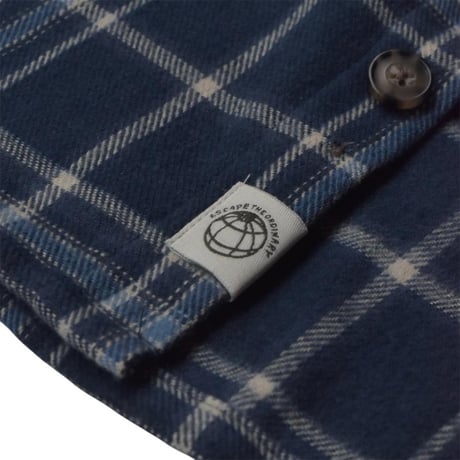 Free Planet Plaid Flannel Shirts - Navy Multi