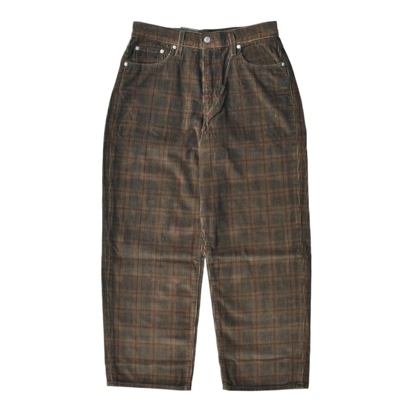 Levi's 578-0033 Baggy Plaid Corduroy Pants - Br