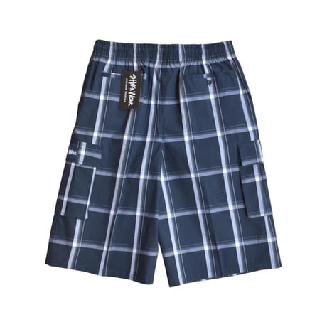 Shaka Wear 5.6oz Plaid Shorts - Navy