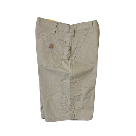US Carhartt B147 Loose Fit Canvas Utility Work Shorts - Tan