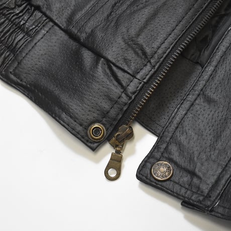 [Deadstock] Genuine Italian Leather Jacket - Black
