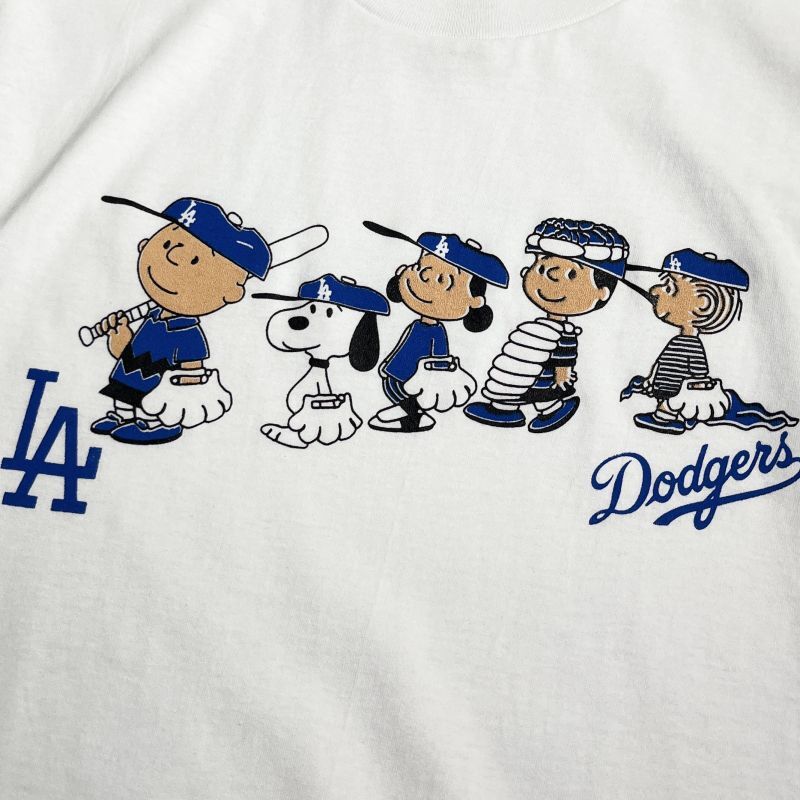 Snoopy LA Dodgers S/S T-Shirts - White | RULEZ