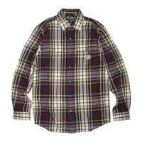 Carhartt USA Loose Fit L/S Heavyweight Flannel Plaid Shirts - Port