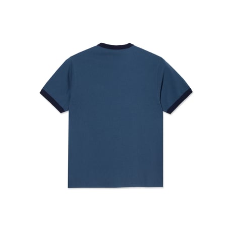 Polar Ringer Tee - Grey Blue/Dark Blue