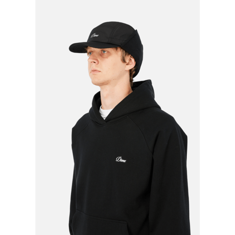 Dime Cursive Earflap Cap - Black
