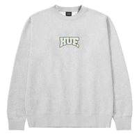 HUF Hometeam Crewneck Sweatshirts Heather - Grey