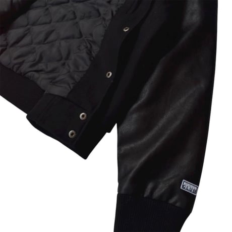 PROCLUB Heavy Weight Varsity Jacket - Black