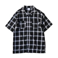 PRO CLUB Comfort Ombre Checker Short Sleeve Shirt - Black