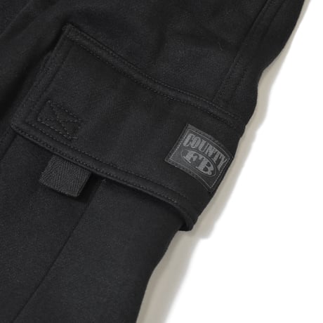 FB County Fleece Cargo Shorts - Black