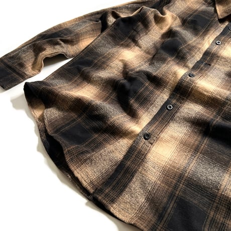Shaka Wear Plaid Flannel Overshirts - Tan/Black
