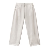 Los Angeles Apparel Heavy Jersey Wide Garment Dyed Casual Pants - Off White [1205WGD]