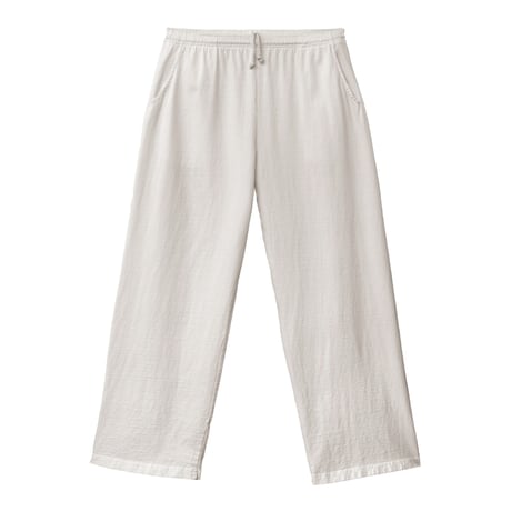 Los Angeles Apparel Heavy Jersey Wide Garment Dyed Casual Pants - Off White [1205WGD]