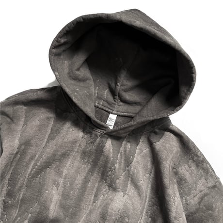 Los Angeles Apparel HF09DD 14oz Heavy Fleece Hoodie Drip Dye -  Black