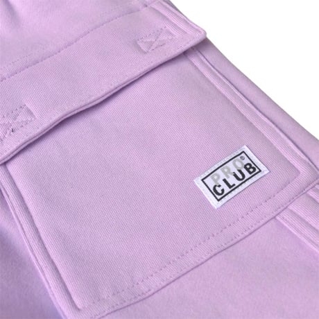 Pro Club OG Cargo Sweat Shorts - LAVENDER