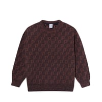 Polar Skate Co. George Sweater | P Pattern - Navy/Orange