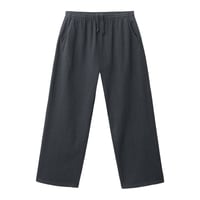 Los Angeles Apparel Heavy Jersey Wide Garment Dyed Casual Pants - Dolphin Blue [1205WGD]