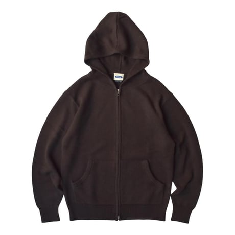 RAWDRIP Original Double Zip Cotton Knit Hoodie - Sun Brown