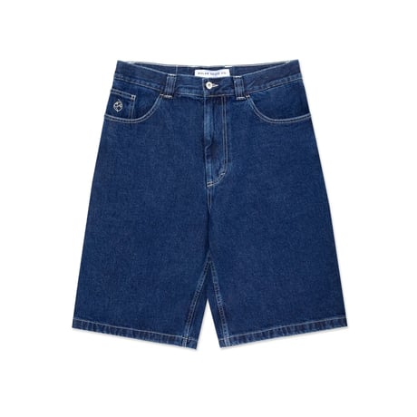 Polar Big Boy Shorts - Dark Blue w/ White Stitching