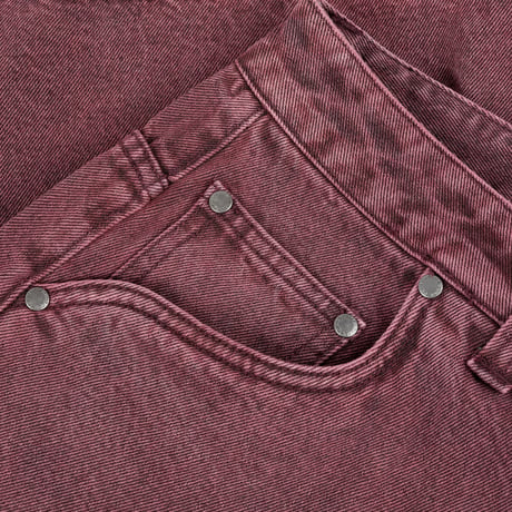 Dime Classic Denim Shorts - Wine Washed