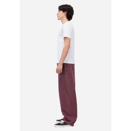 Dime Baggy Denim Pants - Wine Washed