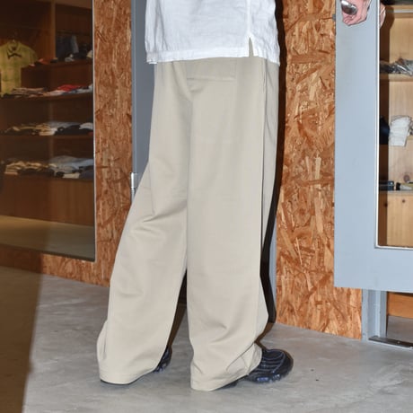 Los Angeles Apparel Poly Cotton Wide Leg Prisoner Pants - Khaki
