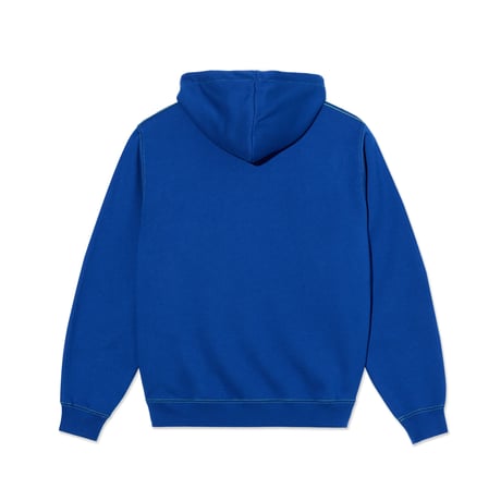 Polar Skate Co. Contrast Dave Hoodie | Crude Logo - Egyptian Blue