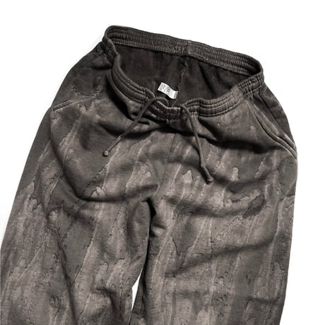 Los Angeles Apparel HF04DD 14oz Heavy Fleece Pants Drip Dye - Black