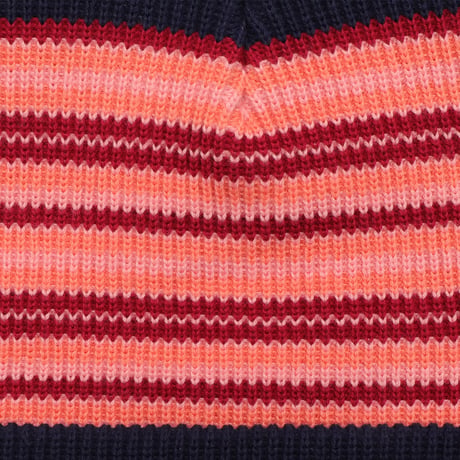 Pass~Port Organic Cotton Stripe Beanie - Navy