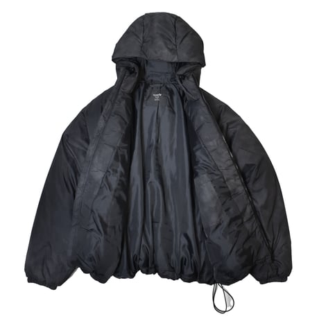 Old Navy Oversized Hooded Puffer Jacket - Black Print