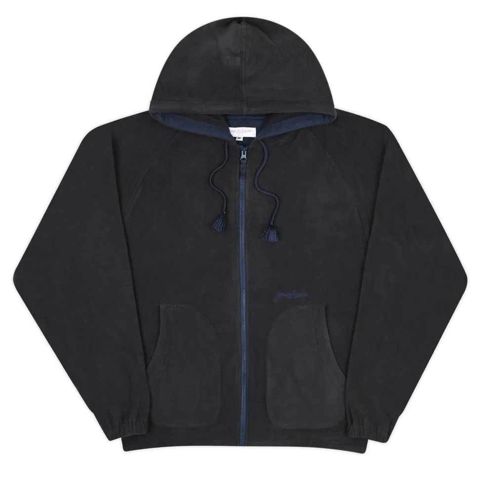 Yardsale Fleece Zip Hood - Black | RULEZ