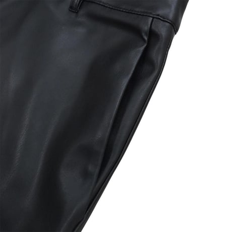 Calvin Klein PU Leather Pants - Black