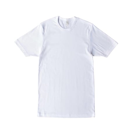Los Angeles Apparel S/S Baby Rib Fitted Tee - White