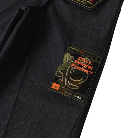 FB COUNTY Monster Cut Denim Pants - Black