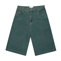 Yardsale Slub Denim Shorts - Green