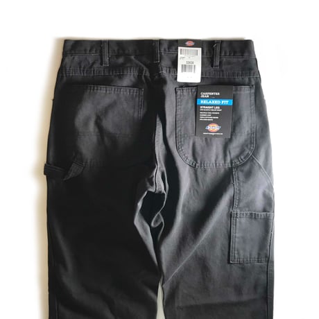 Dickies Relaxed Fit Carpenter Jeans - Rinsed Black (RBK)