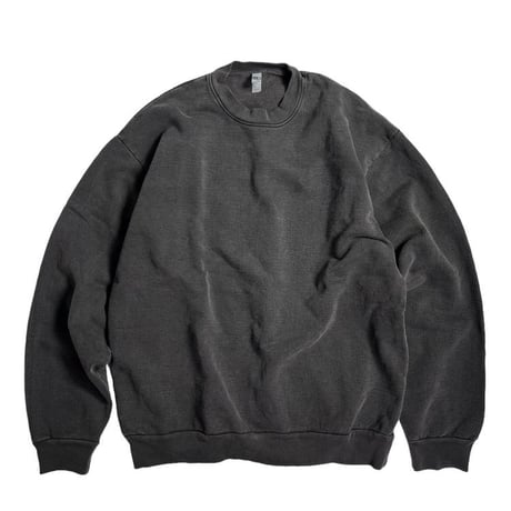 Los Angeles Apparel HF07GD 14oz Garment Dyed Heavy Fleece Crewneck - Vintage Black