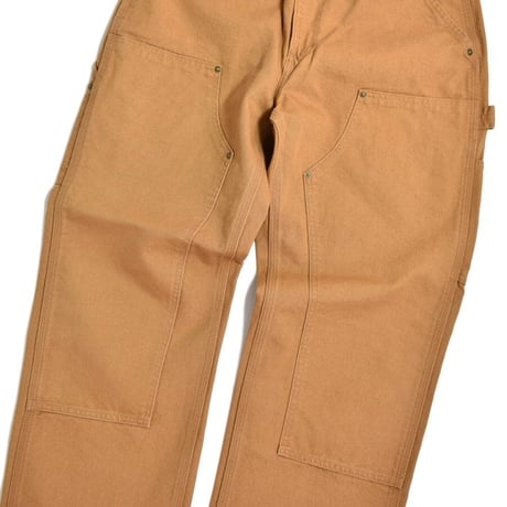 US Carhartt B136 Double Front Washed Duck Utility Work Pants - Carhartt Brown