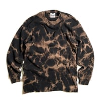 RULEZ PRO CLUB L/S Frost Bleach Heavyweight Thermal Shirts - Black