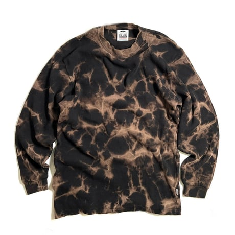 RULEZ PRO CLUB L/S Frost Bleach Heavyweight Thermal Shirts - Black
