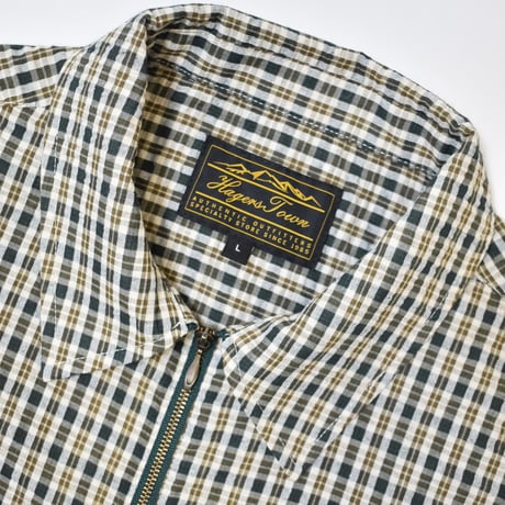 Hagerstown Full-Zip S/S Checker Shirt - Spruce