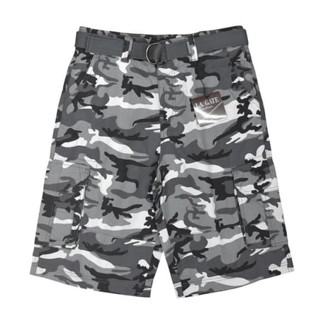 LA Gate Long Length Cargo Shorts - City Camo