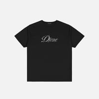 Dime Cursive Smashed T-Shirt - Black