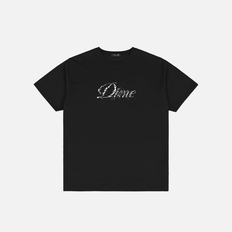 Dime Cursive Smashed T-Shirt - Black