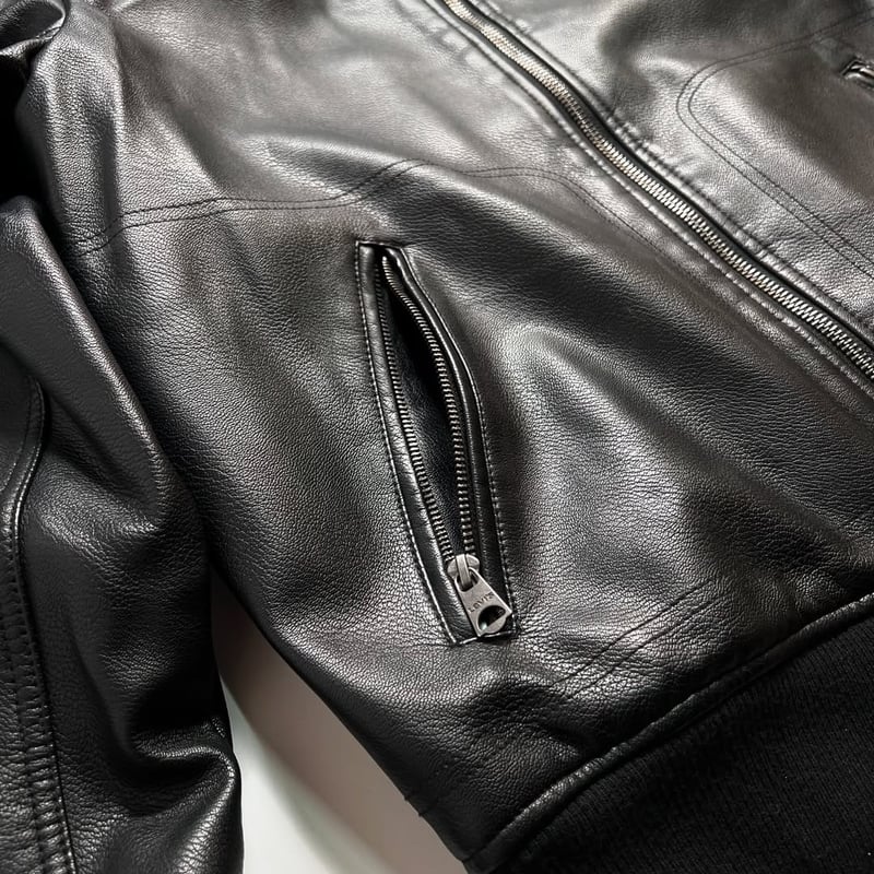 ジャケット・アウター Levi's USA Leather Bomber Jacket Black Levi's（リーバイス）の通販｜RAWDRIP