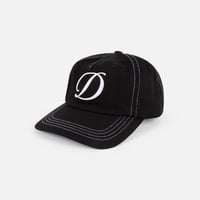 Dime Cursive Denim Worker Cap - Black washed
