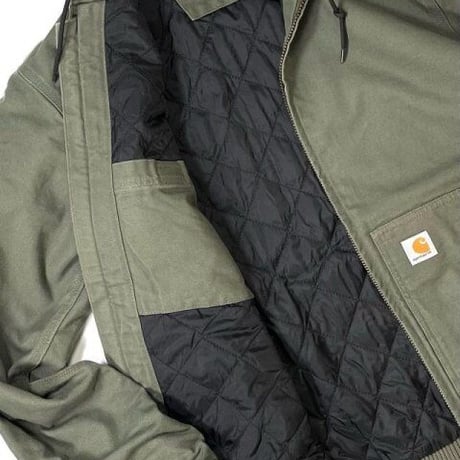 Carhartt USA J130/104050 Washed Duck Insulated Active Jacket - Moss
