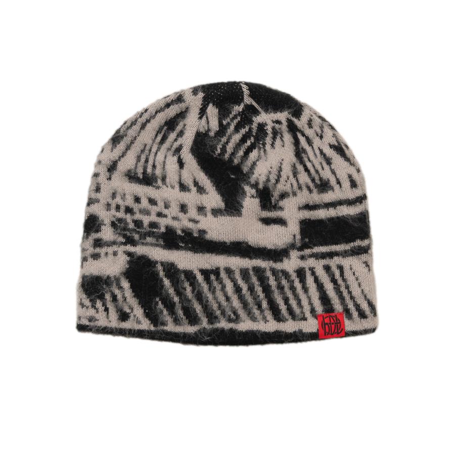 HODDLE Mohair Landscape Beanie Black | RULEZ